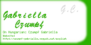 gabriella czumpf business card